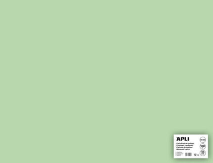 Apli Cartulina Verde Esmeralda 50 x 65cm 170g 25 Hojas