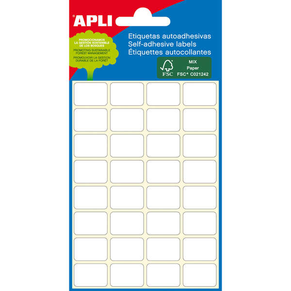 Apli Etiquetas Minibolsa Blancas Ø 19.0mm 6 Hojas Apli Etiquetas Minibolsa Blancas Ø 19.0mm 6 Hojas