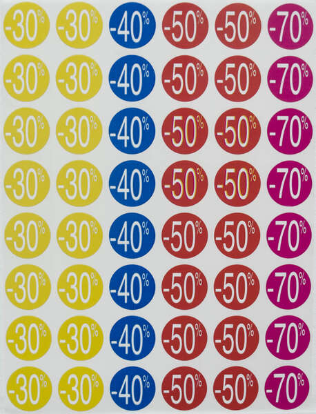 Apli Pack de 240 Etiquetas de Descuento -30%