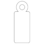Apli Etiquetas Colgantes Blancas 9 x 24mm 200 U.