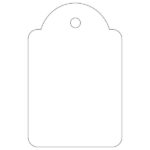 Apli Etiquetas Colgantes Blancas 28 x 43mm 100 U.