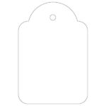 Apli Etiquetas Colgantes Blancas 36 x 53mm 100 U.