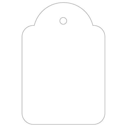 Apli Etiquetas Colgantes Blancas 36 x 53mm 100 U.