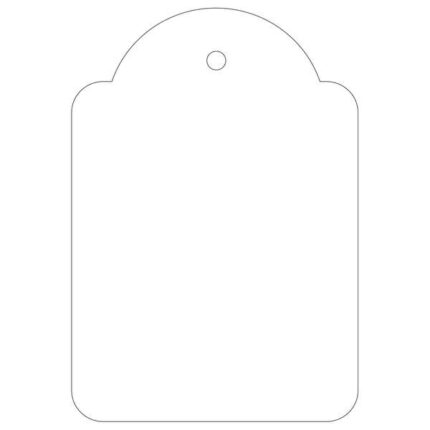 Apli Pack de 400 Etiquetas Colgantes 45x65mm - Agujero Preperforado - Con Hilo de Poliester Blanco - Color Blanco