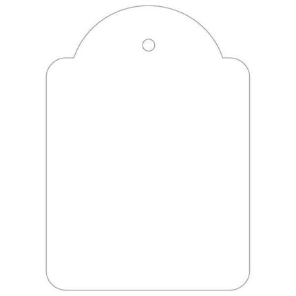 Apli Pack de 400 Etiquetas Colgantes 50x70mm - Con Hilo de Poliester Blanco Ajustable - Color Blanco
