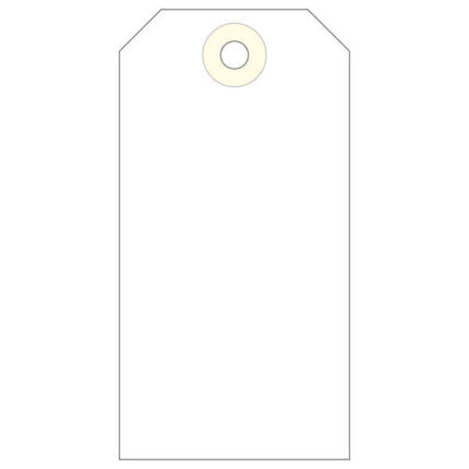 Apli Pack de 1.000 Etiquetas con Arandela 100x51mm - Cartulina de 160 g/m² - Color Crema