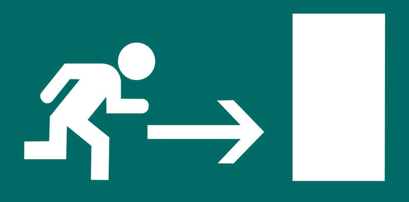 Apli Etiqueta Señalizacion Salida Emergencia Derecha 1 U.