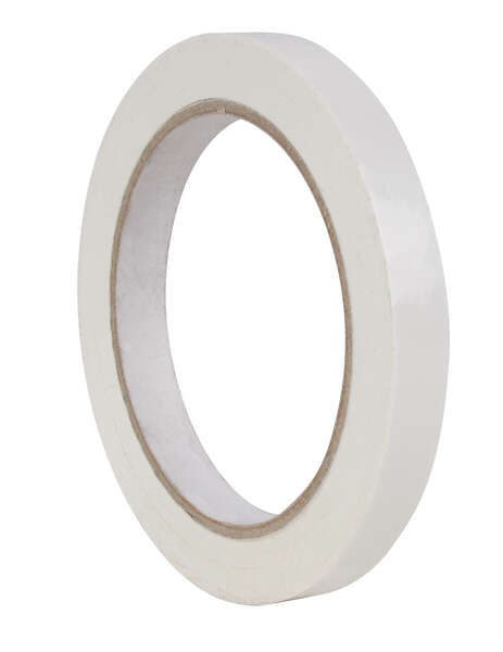 Apli Cinta Adhesiva Blanca 12mm x 66m - Resistente al Desgarro - Facil de Cortar - Adhesivo de Alta Calidad Blanco