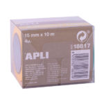 Apli Fuor Pack con 4 Cintas Adhesivas de Papel Washi 15mmx10m - Decoracion y Manualidades - Colores Fluor Surtidos - immagine 2