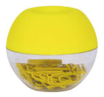 Apli Fluor Collection Dispensador de Clips - Ø 70x60 mm - Tapa Magnetica "Soft Touch" - Incluye 50 Clips Amarillo Fluorescente 28 mm - immagine 2