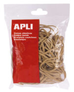 Apli Bolsa de Gomas Elasticas Ø 120x5mm - Gran Elasticidad y Resistencia - 70% de Caucho Natural