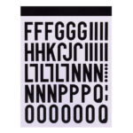 Apli Letras Adhesivas de Palo Mayusculas - Altura 30mm - Color Negro - Pack de 4 Hojas con 153 Letras - immagine 4