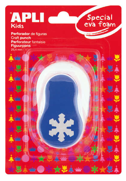 Apli Perforadora Copo de Nieve - Figura de 25.4mm - Perfora Papel