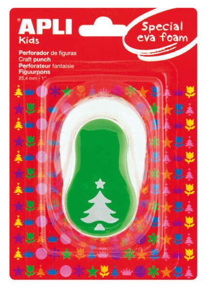 Apli Perforadora Árbol Navidad - Figura 25.4mm - Perfora Papel