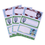 Apli Etiquetas Adhesivas Escolares Futbol - Tamaño 81x36mm - 9 Etiquetas por Bolsa - Adhesivo Permanente de Alta Calidad - Diseño Futbol - immagine 3