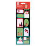 Apli Pack de 20 Etiquetas Adhesivas Navideñas para Regalos - Tamaños y Diseños Surtidos - Espacio para Escribir