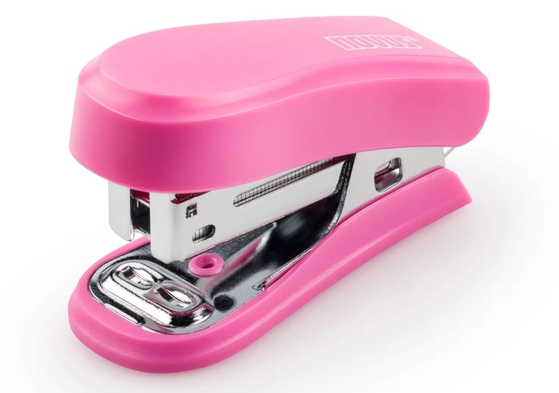 Novus Mini Grapadora Compacta - Hasta 12 Hojas - Grapado Cerrado y Abierto - Incluye 320 Grapas - Color Rosa Novus Mini Grapadora Compacta - Hasta 12 Hojas - Grapado Cerrado y Abierto - Incluye 320 Grapas - Color Rosa