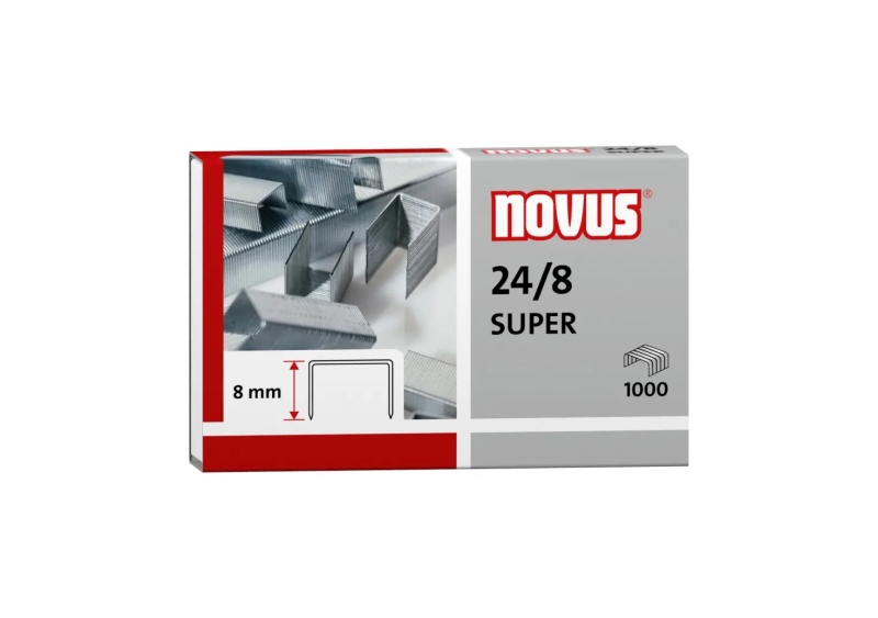 Novus 24/8 Super Caja de 1000 Grapas 24/8 Galvanizadas Novus 24/8 Super Caja de 1000 Grapas 24/8 Galvanizadas