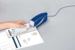 Petrus E-110 Contactless Grapadora Electrica - Hasta 10 Hojas - Grapado Cerrado - Color Azul - immagine 3