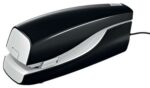 Petrus E-120 Contactless Grapadora Electrica - Hasta 20 Hojas - Grapado Plano - Utiliza Grapas 22/6-24/6-26/6 - Color Negro