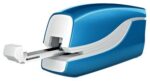Petrus WOW E-310 Contactless Grapadora Electrica - Hasta 10 Hojas - Grapado Cerrado - Utiliza Grapas Petrus Nº10 - Color Azul Metalizado - immagine 2