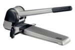 Petrus 582 Super Taladro Perforador para Gruesos - Perfora hasta 250 Hojas - Palanca Larga para Minimo Esfuerzo - Punzones de 6mm - Barra Guia Resistente hasta Formato A3 - Color Gris