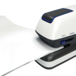 Rapid Optima GripE Grapadora Electrica de Sobremesa + Caja de 1000 Grapas - Hasta 20 Hojas - Utiliza Grapas Optima 56 - Color Gris/Negro - immagine 3