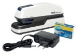 Rapid Optima GripE Grapadora Electrica de Sobremesa + Caja de 1000 Grapas - Hasta 20 Hojas - Utiliza Grapas Optima 56 - Color Gris/Negro - immagine 5