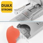 Rapid Duax Grapadora de Gruesos - Hasta 170 Hojas - Grapado Plano - Para Grapas Rapid Duax - Color Gris/Naranja - immagine 3
