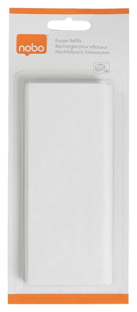 Nobo Pack de 10 Recambios para Borrador Magnetico Nobo 1901433 de Pizarra Blanca Nobo Pack de 10 Recambios para Borrador Magnetico Nobo 1901433 de Pizarra Blanca