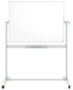 Nobo Pizarra Blanca Movil de Esmalte Classic - 1200 × 900mm - Diseño Puntero - Color Blanco