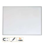 Nobo Pizarra Blanca Magnetica Pequeña con Marco de Aluminio 585x430mm - Borrado en Seco - Almohadillas Adhesivas - Ideal para Oficinas y Espacios Familiares - Incluye Rotuladores, Imanes y Borrador Compacto en Color Surtido - Color Blanco - immagine 4
