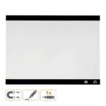 Nobo Pizarra Blanca Magnetica Pequeña con Clip para Notas 430x580mm - Diseño sin Marco - Funciones de Gancho - Color Blanco - immagine 3