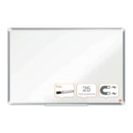 Nobo Premium Plus Pizarra Magnetica de Acero Vitrificado 900x600mm - Montaje en Esquinas - Superficie de Borrado Superior - Color Blanco - immagine 2