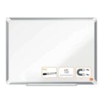 Nobo Premium Plus Pizarra Magnetica de Acero Lacado 600x450mm - Montaje en Esquinas - Superficie de Borrado Facil - Color Blanco - immagine 2