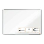 Nobo Premium Plus Pizarra Magnetica de Acero Lacado 900x600mm - Montaje en Esquinas - Superficie de Borrado Facil - Color Blanco - immagine 2