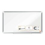 Nobo Premium Plus Pizarra Magnetica de Acero Lacado Panoramica 710x400mm - Montaje en Esquina - Blanco - immagine 2