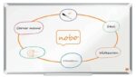 Nobo Premium Plus Pizarra Magnetica de Acero Lacado Panoramica 890x500mm - Montaje en Esquina - Blanco