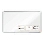 Nobo Premium Plus Pizarra Magnetica de Acero Lacado Panoramica 890x500mm - Montaje en Esquina - Blanco - immagine 2