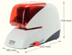 Rapid Grapadora Electrica Supreme R5050E - 50 Hojas - Carga de Cartucho - Duradera - Plata/Naranja - immagine 2