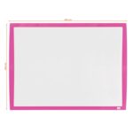 Nobo Pizarra Blanca Magnetica 585x430mm - Incluye Mini Rotulador de Pizarra, Imanes Estampados y Borrador - Color Fucsia - immagine 3