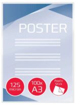 GBC Carteras Plastificacion Autoadhesivas A3 2x125 Micras Brillo (100) Transparente - immagine 2
