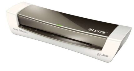 Leitz ILam Home Office A4 Plastificadora A4 - Para Grosores de 80 a 125 micras - Calentamiento en 3min - Velocidad 310 mm/min - Tiempo Aprox. A4 80 micras 60seg - Color Gris/Blanco