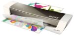 Leitz ILam Home Office A4 Plastificadora A4 - Para Grosores de 80 a 125 micras - Calentamiento en 3min - Velocidad 310 mm/min - Tiempo Aprox. A4 80 micras 60seg - Color Gris/Blanco - immagine 3