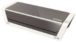 Leitz Plastificadora A3 Ilam Touch 2 - Sensor Inteligente - Alta Velocidad (1.000 Mm/Min) - Blanco Brillante / Antracita - Tecnologia de Sensor Inteligente - Grosor de 80 a 250 Micras - Kit de Iniciacion Gratuito - Certificacion Gs