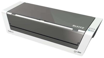 Leitz Plastificadora A3 Ilam Touch 2 Turbo - Sensor Inteligente - Alta Velocidad (1500 Mm/Min) - Blanco Brillante / Antracita
