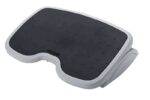 Kensington Solemate Reposapies Ajustable - Plataforma Texturada de 45x35cm - Inclinable hasta 20 Grados para Mayor Confort - Color Gris/Negro