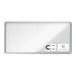 Nobo Vitrina Interior para 27 Hojas A4 con Superficie Magnetica y Puerta Deslizante - 997x2072x54mm - Marco de Aluminio - Puertas de Cristal de Seguridad - Cerradura y Llaves Incluidas - Color Blanco - immagine 4