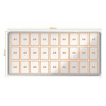 Nobo Vitrina Interior para 27 Hojas A4 con Superficie Magnetica y Puerta Deslizante - 997x2072x54mm - Marco de Aluminio - Puertas de Cristal de Seguridad - Cerradura y Llaves Incluidas - Color Blanco - immagine 5