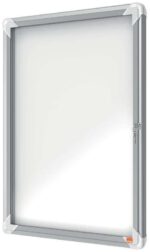 Nobo Vitrina Exteriores 4 Hojas A4 Superficie Blanca Magnetica 532x692x45mm Segura Aluminio - immagine 2